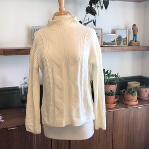 White Ski Knit Sweater- NWOT